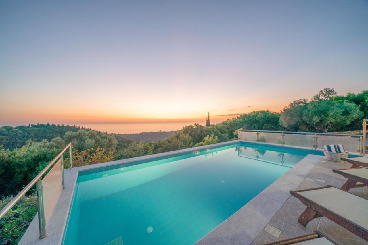 Stone Villa Eriphyle ,Private Witn Sunset View Fiskardo Exterior photo