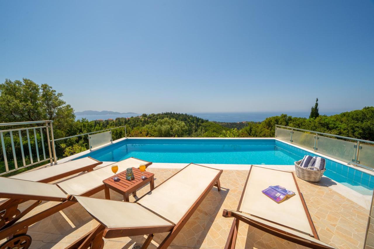Stone Villa Eriphyle ,Private Witn Sunset View Fiskardo Exterior photo
