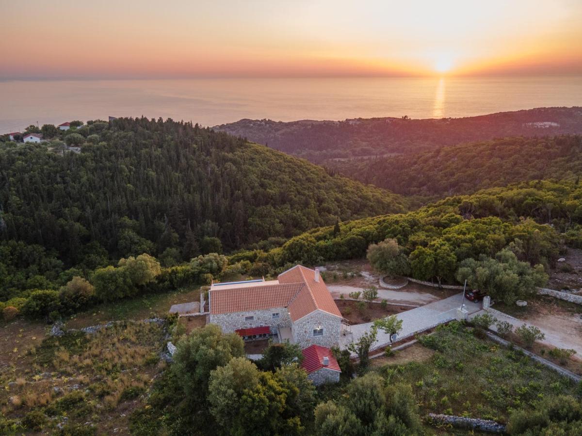 Stone Villa Eriphyle ,Private Witn Sunset View Fiskardo Exterior photo
